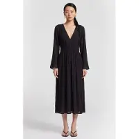 ARKET Gullviva Dress Black Talla: 36 | Vestidos Midi Outlet | Mujer | Negro