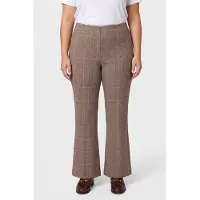 ARKET Epok Check Trousers Brown Talla: 34 | Pantalones Formales Outlet | Mujer | Marrón