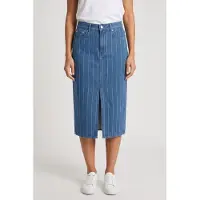 ARKET Jabba Denim Stripe Blue Talla: 38 | Faldas Midi Outlet | Mujer | Azul