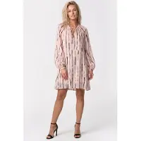 ARKET Fredrika Aop Dress Pink Talla: 42 | Mini Vestidos Outlet | Mujer | Rosa