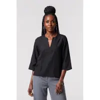 ARKET Hyss Tunic Blouse Black Talla: 36 | Manga Larga Outlet | Mujer | Negro