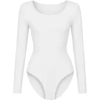 Cfab Body moldeador 'Longsleeve Bodysuit Sculpting Shapewear with Briefs' blanco