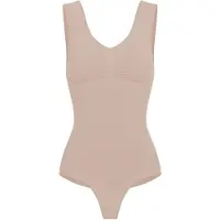 Cfab Body moldeador 'Tank Bodysuit Sculpting Shapewear mit String' beige