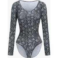 Cfab Body moldeador 'Bodysuit Sculpting Shapewear Longsleeve mit Slip' antracita