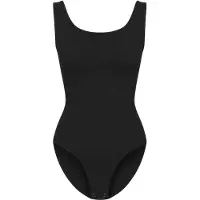Cfab Body moldeador 'Tank Sculpting Bodysuit with Slip' negro
