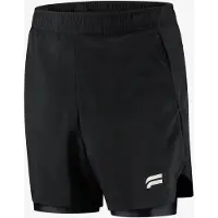 Fortex Fitness Pantalón deportivo 'Active 2-in-1 Shorts' negro
