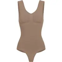 Cfab Body moldeador 'Tank Bodysuit Sculpting Shapewear mit String' caramelo