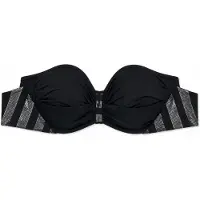MILENKA Top de bikini '- bikini top - black metallic' negro