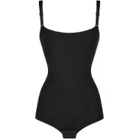 MILENKA Body moldeador 'shaping bodysuit with open chest' negro