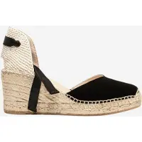 Alhamas Sandalias 'Alpargata Cuña 7 cm' negro