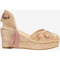 Alhamas Sandalias 'Alpargata Cuña 8 cm' rosa pastel
