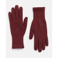 Il Lanificio Guantes con dedos burdeos