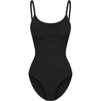 Cfab Body moldeador 'Cami Sculpting Bodysuit with Slip' negro
