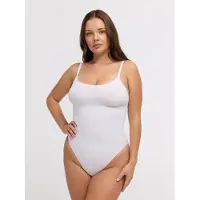 Cfab Body moldeador 'Cami Sculpting Bodysuit with Slip' blanco