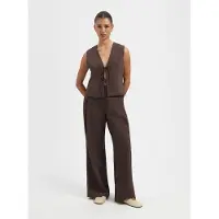 We Are Labels Nous Sommes Labels – Ginny Tie Gilet Brown Talla: L | Chaquetas Outlet | Mujer | Marrón