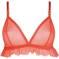 WHITE RVBBIT Sujetador 'First Love' rojo
