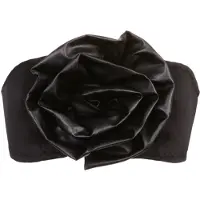 WHITE RVBBIT Top 'Secret Garden' negro