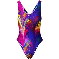 Kalaia Traje de baño 'Racer Back Reversible Swimsuit' lila