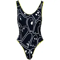 Kalaia Traje de baño 'Racer Back Reversible Swimsuit' negro