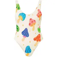 Kalaia Traje de baño 'Mushroom Swimsuit' beige