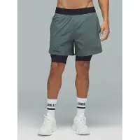 DRILLS Apparel Pantalón deportivo 'XFUNCTION 2-in-1 Shorts' verde oscuro