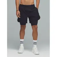 DRILLS Apparel Pantalón deportivo 'XFUNCTION 2-in-1 Shorts' negro