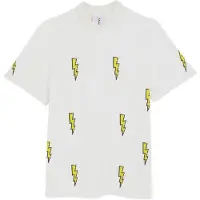 The Rad Black Kids Camiseta 'Speed Bolt Polo' blanco