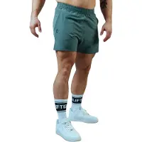 Lifters Pantalón deportivo 'Raw Gym Shorts - Short Cut' verde