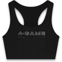 A-Game Sujetador deportivo 'Frame' negro / blanco