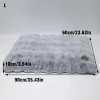 StarTech.com Cama para perros extra suave - Cama para mascotas, tamaño L - Calmante - Base de espuma gruesa - Funda desmontable - Lavable a máquina - Ideal para transportines - Color azul polvo