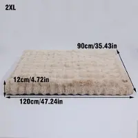 StarTech.com Cama para perros extra suave, con felpa y diseño relajante. Base de espuma gruesa, funda desmontable y lavable a máquina. Tamaño 2XL, ideal para perros grandes. Color: caqui