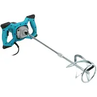 OEM Mezclador de cemento, 2100W, con 6 niveles de velocidad ajustables, color azul, para uso en la Unión Europea