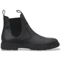 BOSS para hombre. 50574168 Botines Ferling negro (40), Piel, Plano, Ninguno, Clásico, outlet 2026.