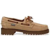 Sebago para mujer. 75125EW Mocasines de Piel Ranger beige (37), Plano, 1 a 3cm, Cordones, Casual, Clásico, outlet 2026.
