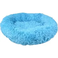 Flamingo Cama para perro , modelo Krems, redonda, color azul