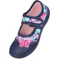 Beck Zapatillas de casa 'Beauty' azul claro / azul oscuro / rosa
