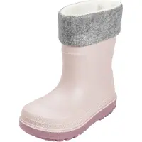 Playshoes Botas de lluvia gris moteado / rosa