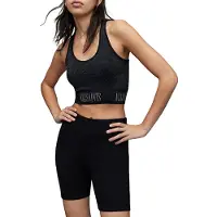 AllSaints Beth Sparkle Bra Black/silver Talla: S | Sujetadores Deportivos Outlet | Mujer | Negro