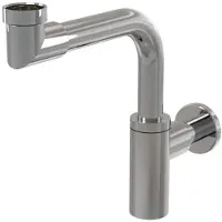 Alcadrain Sifón para lavabo, diseño DN32, de diseño compacto - metálico, cromo