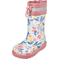 Playshoes Botas de lluvia ecru / azul / curry / altrosa