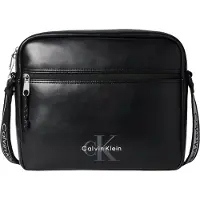 Calvin Klein Bolso de hombro gris oscuro / negro / blanco