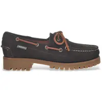 Sebago para mujer. 75125EW Mocasines de Piel Ranger marrón (39), Plano, 1 a 3cm, Cordones, Casual, Clásico, outlet 2026.