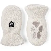 Hestra - Kid's Paw Mitt - Guantes size 0, blanco/gris