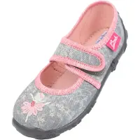Beck Zapatillas de casa 'Tänzerin' gris / rosa / blanco