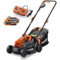 FUXTEC 40V cortacésped con batería FX-E1RM20-SET | set de cortacésped para cuidado del césped