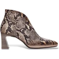 Hispanitas para mujer. HI254270 Botines de Piel Atlanta taupe (38), 5 a 8cm, Cremallera, Casual, Animal print, outlet 2026.
