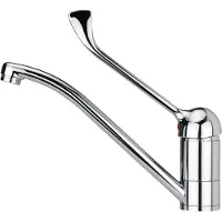 Teka MED 913, Estándar, Cromo, Metal, Mango de palanca, Autoportante, 28,3 cm
