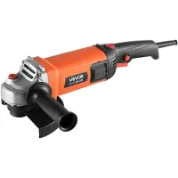 Vevor Amoladora Angular Eléctrica, con Cable de 2 m, 8500 RPM, con Cubierta Antipolvo Ajustable, para Amolar, Cortar y Eliminar Óxido de Metal, Compatible con Disco 177,8 mm, 415 x 95 x 125 mm