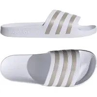 Adidas - Adilette Aqua - Sandalias size 7, gris/blanco