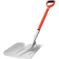 Vevor Pala para nieve VEVOR, 350x400 mm, fabricada en aleación de aluminio con mangos en forma de D. Pala para nieve, herramienta portátil para quitar nieve, ideal para jardín, coche y camping